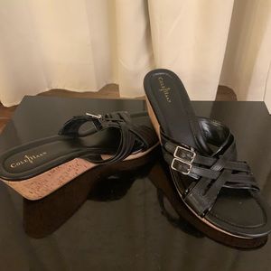 Cole Haan cork wedge sandal